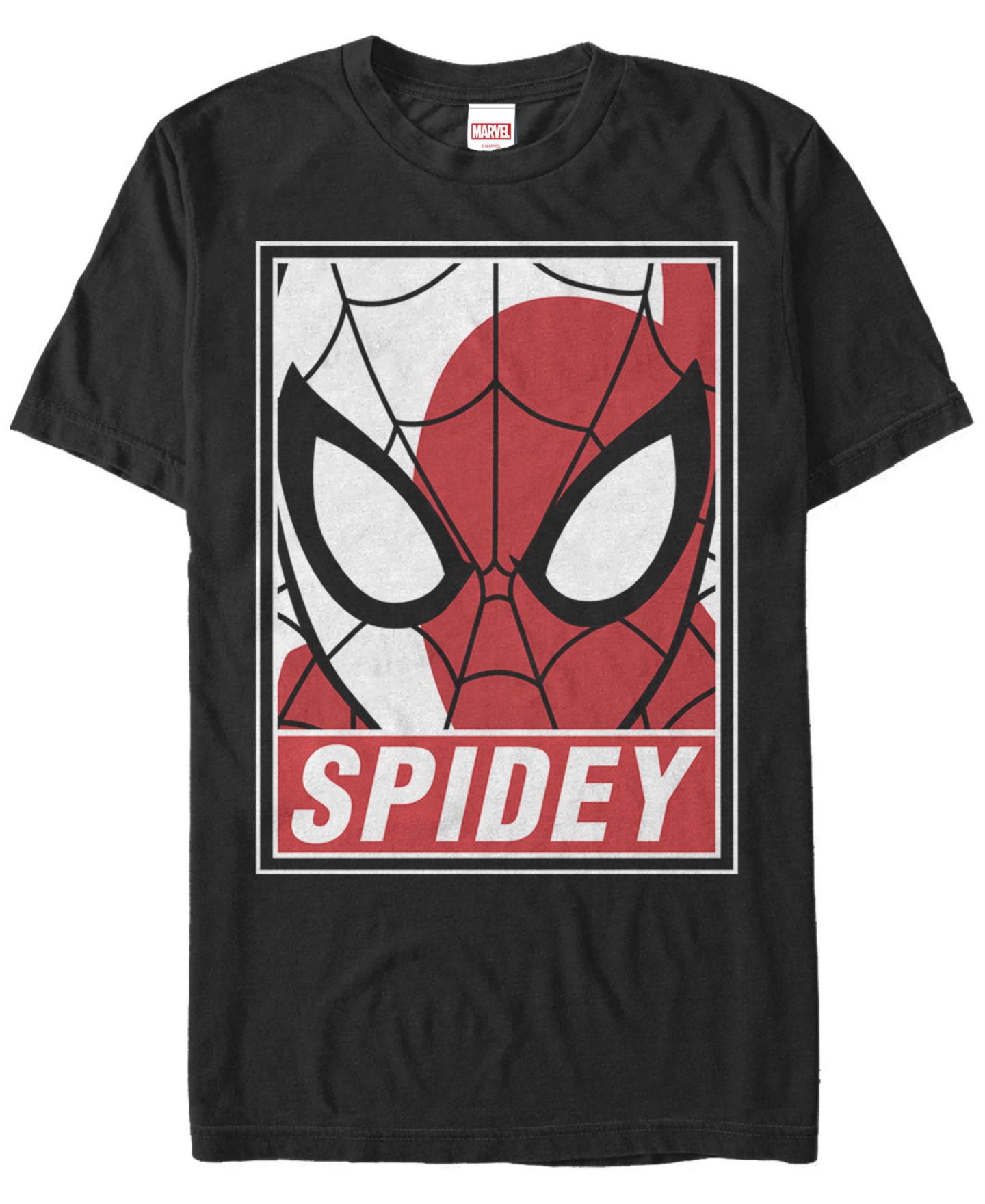 Мужская футболка Fifth Sun Marvel Spider-Man Portrait Short Sleeve, цвет: Чёрный — фото 1