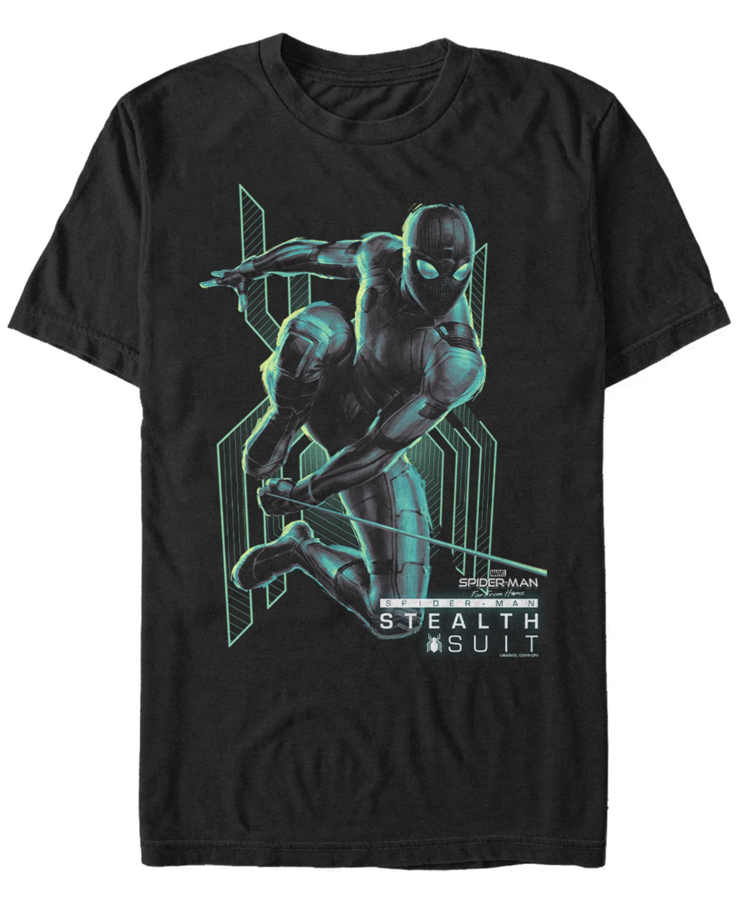 Мужская футболка Fifth Sun Marvel Spider-Man Far From Home Stealth Suit Short Sleeve, цвет: Чёрный — фото 1