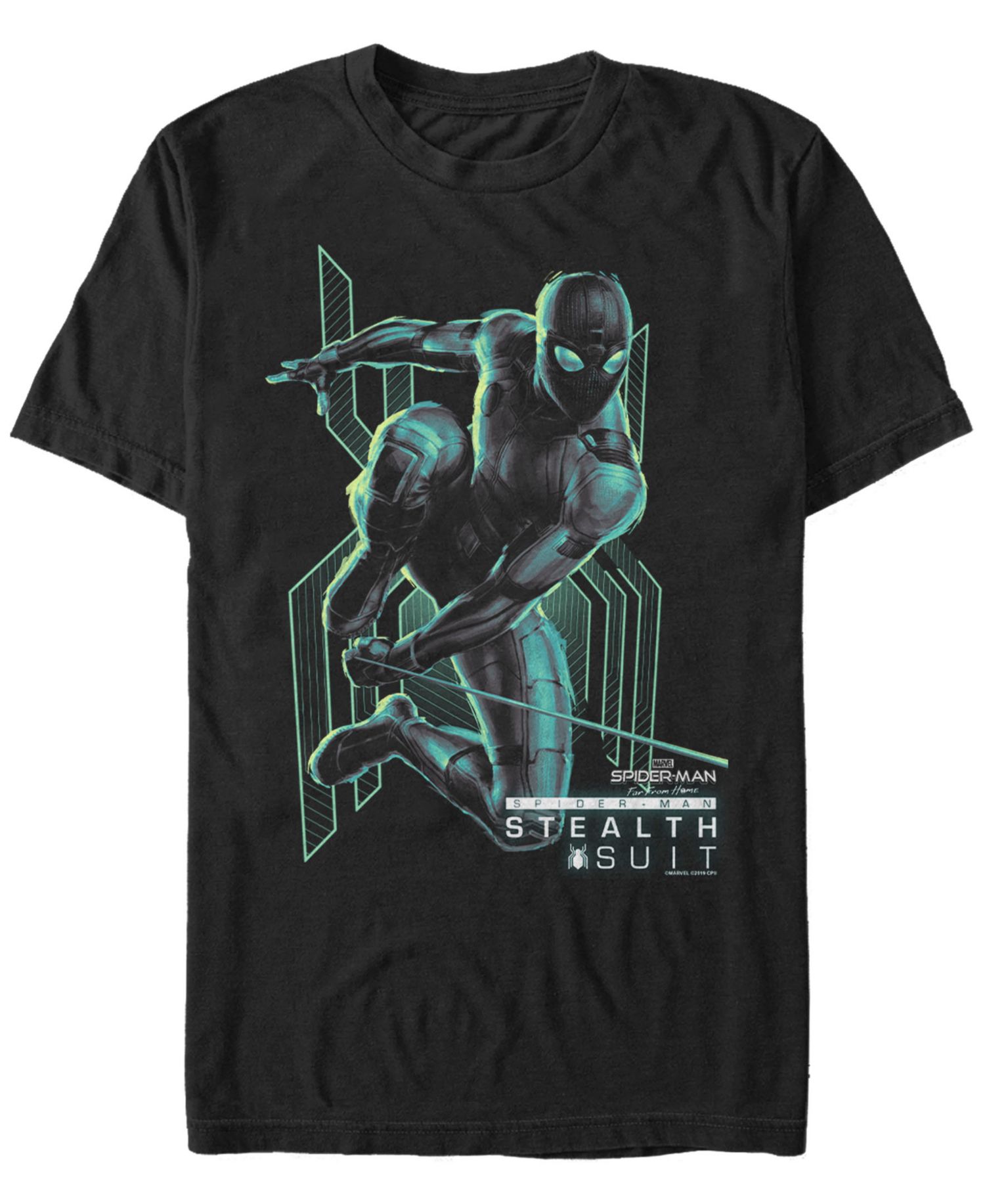 Marvel Men's Spider-Man Far From Home Stealth Suit Short Sleeve T-Shirt