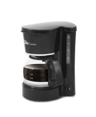 Elite Cuisine 5 Cup Automatic Brew & Drip Coffee Maker with Pause & Serve