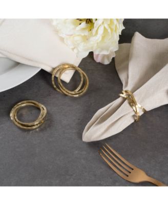 Intertwined Napkin Ring Set of 6