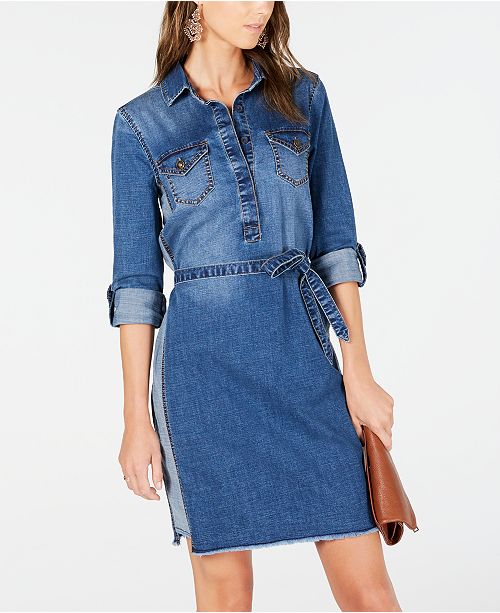 Inc Long Sleeve Jean Dress Created For Macy S