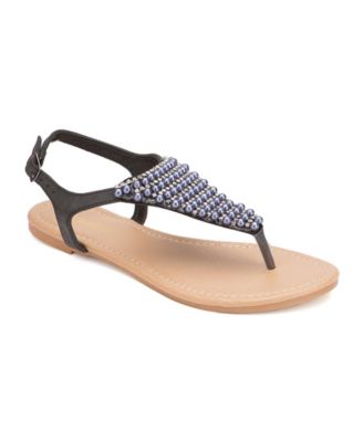 Olivia Miller - Hialeah Multi Pearl Rhinestone Sandals