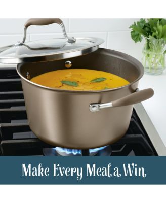 Advanced Home Hard-Anodized Nonstick 4.5-Qt. Tapered Saucepot