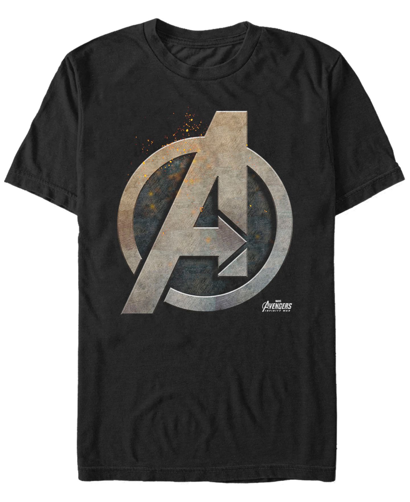 Мужская футболка Fifth Sun Marvel Avengers Infinity War Steal Avengers Logo Short Sleeve, цвет: Чёрный — фото 1