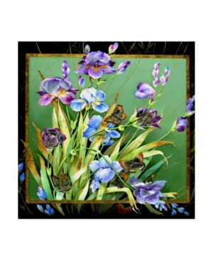 Trademark Global Tania Fedorova Mid-century Floral Blue Canvas Art In Multi