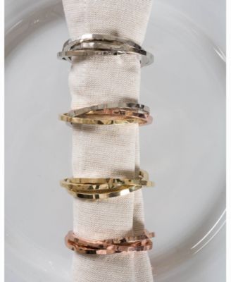 Intertwined Napkin Ring Set of 6