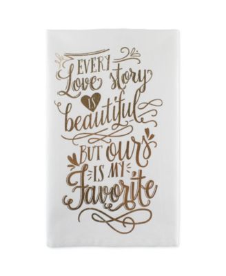 Love Story Printed Dishtowel Set of 2