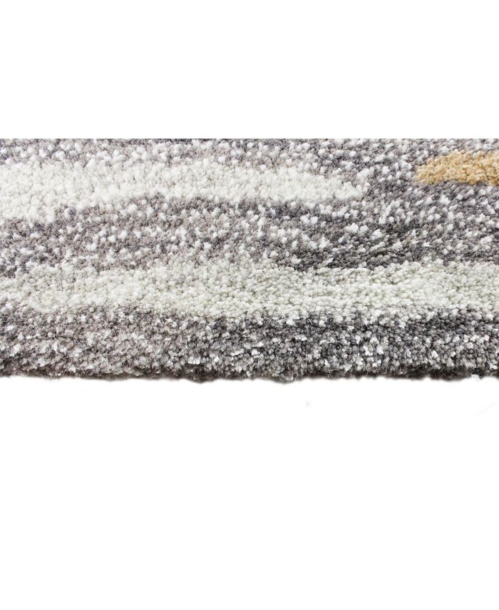 Mink CLOSEOUT! Kona Border Area Rug, 7'9" x 9'9" Rug Macy's