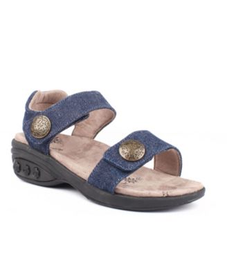 Therafit Shoe Womens Grace Leather Adjustable Walking Sandal