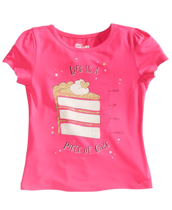 Epic Threads Little Girls Cake Slice T-Shirt, Created for Macy's - Macy's