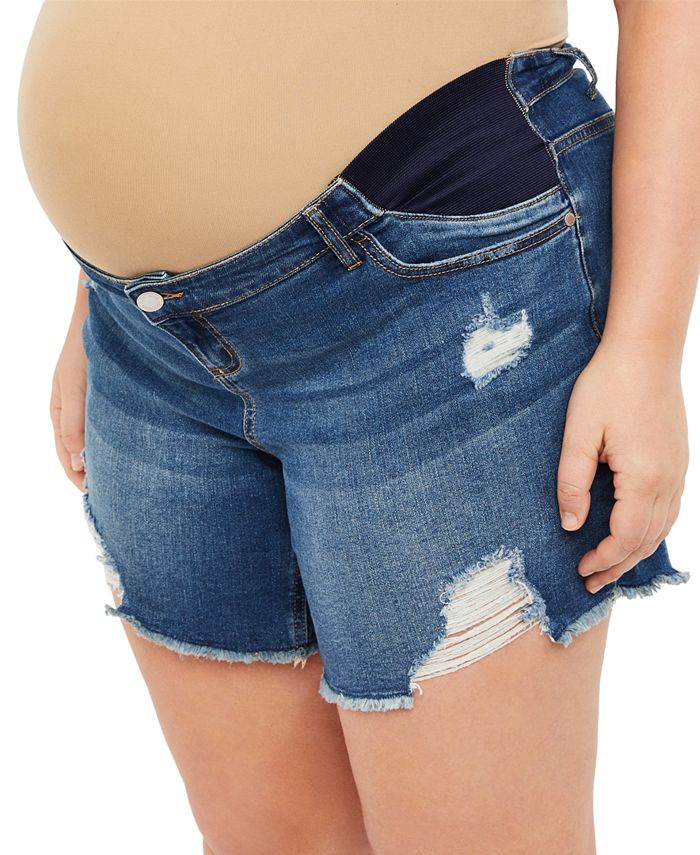 Motherhood Maternity Plus Size Denim Shorts Macy's