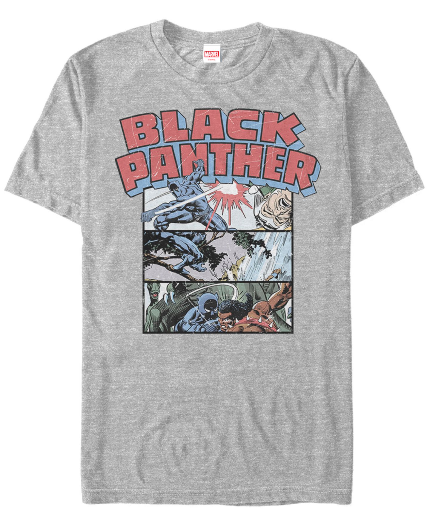 Мужская футболка Fifth Sun Marvel Black Panther Collage Short Sleeve, цвет: Athletic H — фото 1