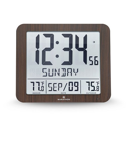 outdoor clock and temperature set