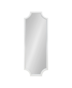 Kate And Laurel Hogan Framed Scallop Full Length Wall Mirror In White