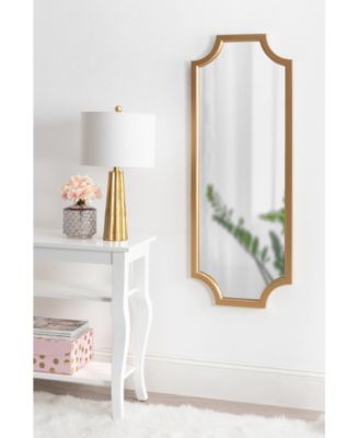 Hogan Framed Scallop Full Length Wall Mirror - 18" x 48"