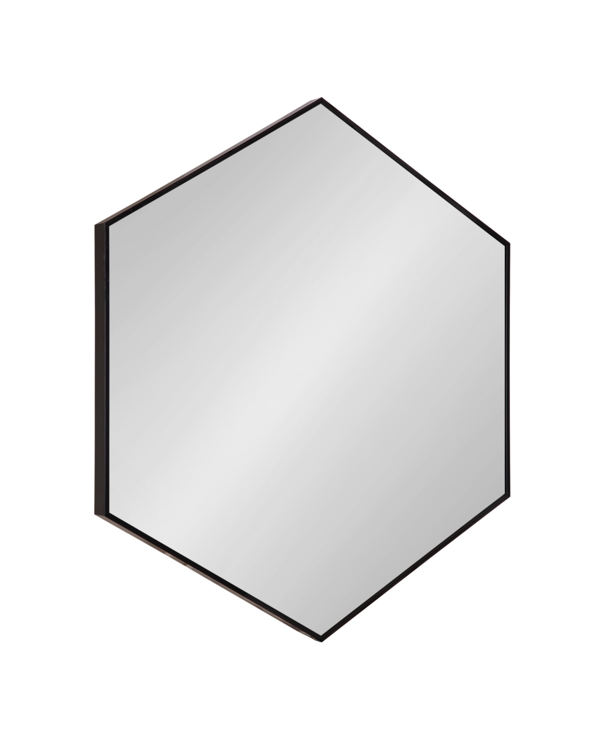 Rhodes 6-Sided Hexagon Wall Mirror - 30.75" x 34.75" - Medium Bro