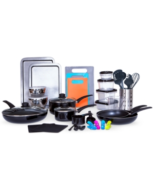 Sedona Kitchen-In-A-Box 64-Pc. Cookware & Food Storage Set