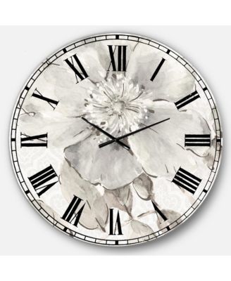 Designart Farmhouse Oversized Metal Wall Clock - 36 x 36
