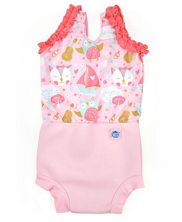 Splash About Baby Girls Happy Nappy Swim Diaper Swimsuit ...