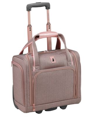 rose gold underseat luggage