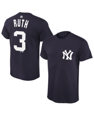 Majestic Men's Babe Ruth New York Yankees Classic Coop Player T-Shirt