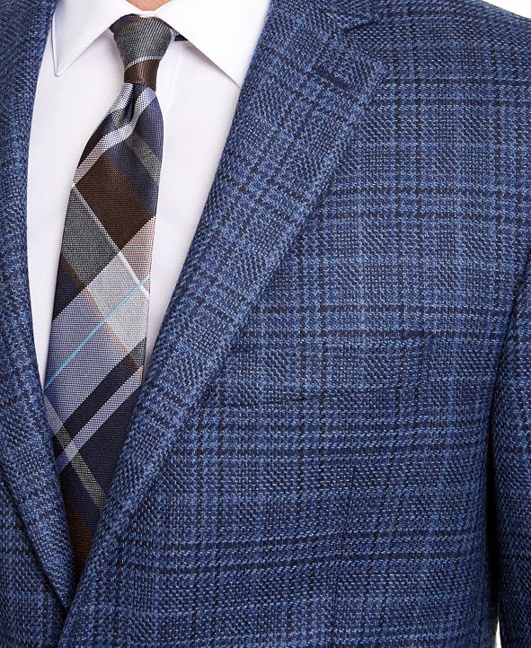 Lauren Ralph Lauren Men's ClassicFit UltraFlex Stretch Blue Plaid