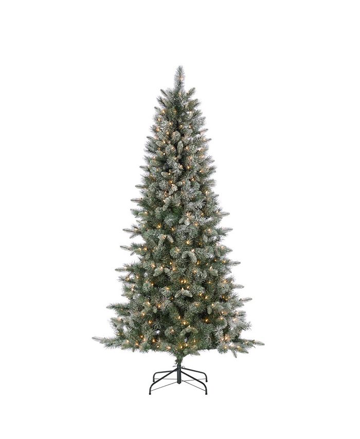 Sterling - 7Ft. Lightly Flocked Natural Cut Artic Pine with Glitter aedn 400 Clear Lights