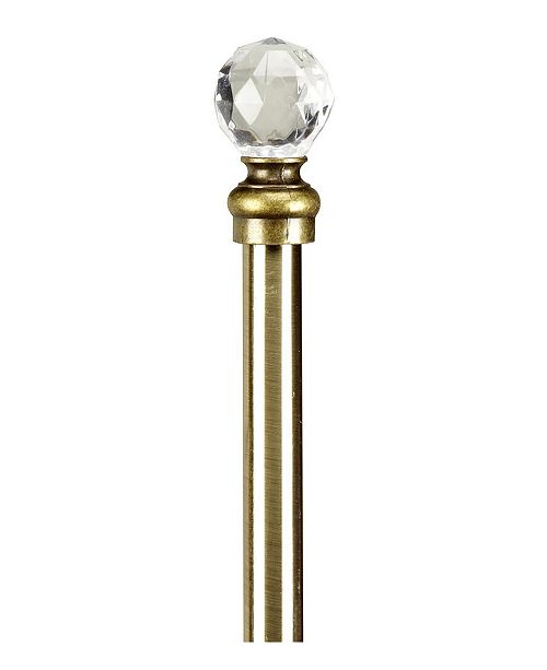 Home Details Crystal Ball Curtain Rod 24 48 Reviews Home