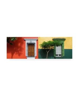 Trademark Global Philippe Hugonnard Viva Mexico 2 Mexican Colorful Facades Canvas Art In Multi