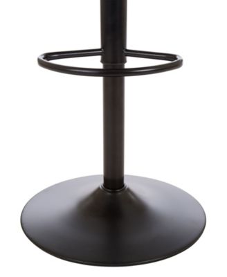 Mid-Century Modern Vintage Leatherette Gaslift Adjustable Swivel Bar Stool Set of 2