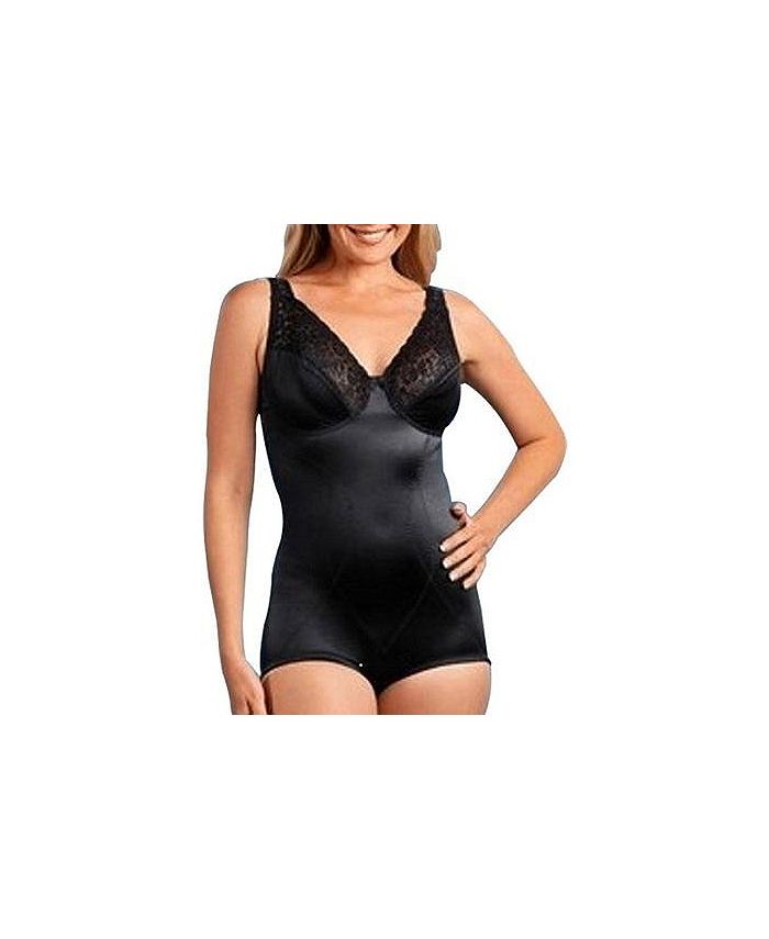 Cortland Intimates Soft Cup Lace and Satin Body Briefer - Macy's
