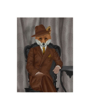 Trademark Global Fab Funky Fox 1930s Gentleman Canvas Art In Multi