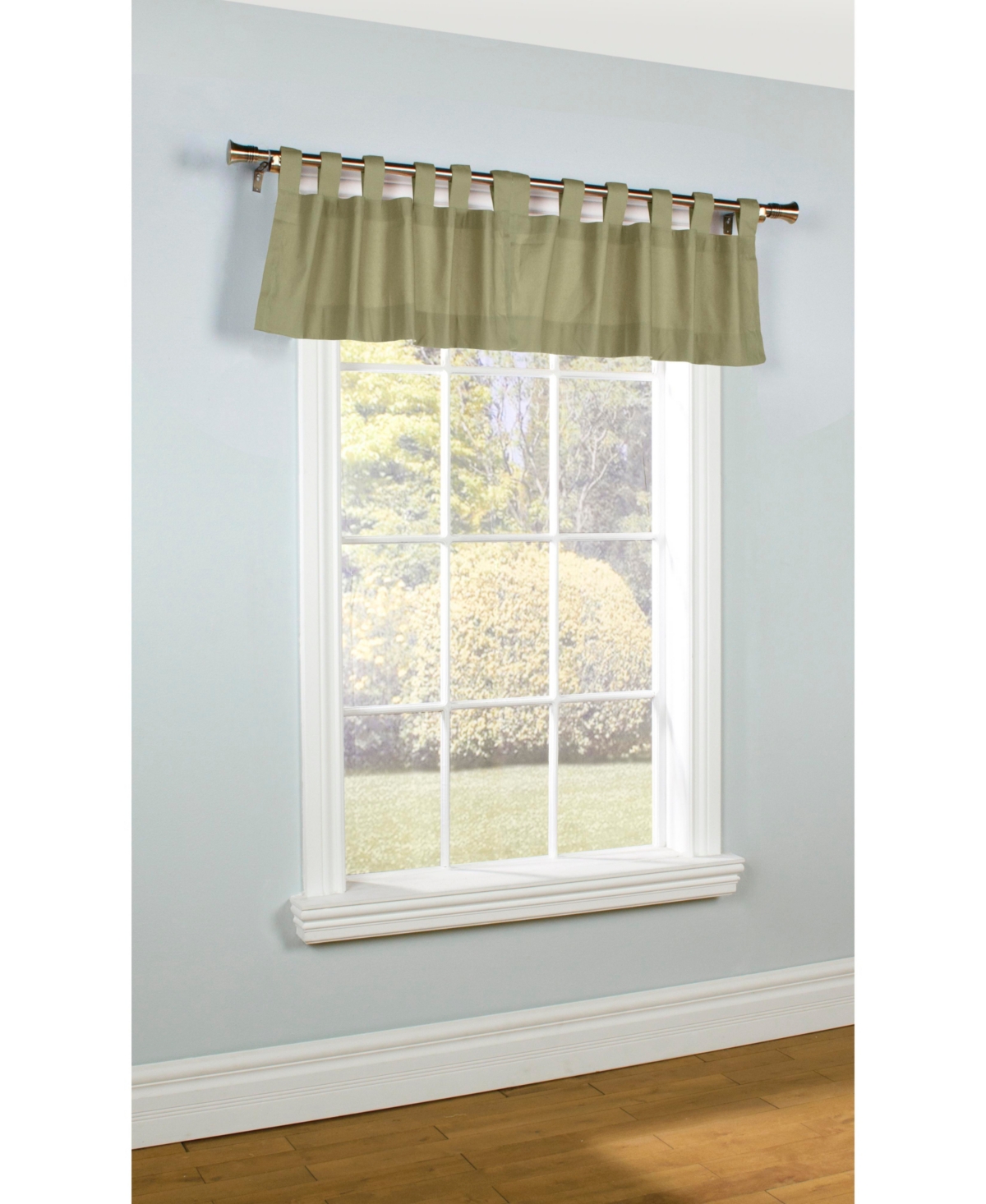 ThermalogicT Commonwealth Thermalogic Weather Insulated Cotton Fabric Tab Valance - 40x15 inch
