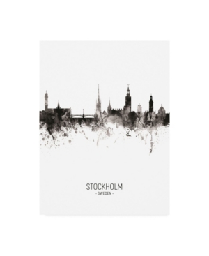 Trademark Global Michael Tompsett Stockholm Sweden Skyline Portrait Ii Canvas Art In Multi
