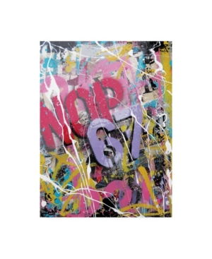 Trademark Global David Drioton Paint Splatter Graffiti Canvas Art In Multi