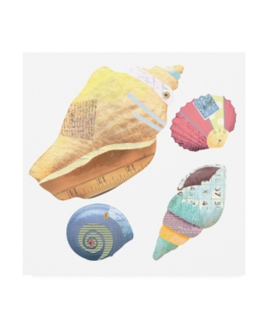 Trademark Global Holli Conger Coastal Collage Icons 1 Canvas Art In Multi