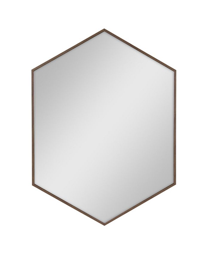 Kate and Laurel Rhodes Framed Hexagon Wall Mirror - 22
