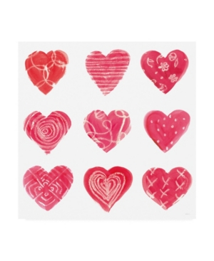 Trademark Global Sue Schlabach Hearts And More Hearts I Canvas Art In Multi