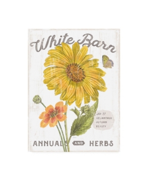 Trademark Global Sue Schlabach White Barn Flowers I Canvas Art In Multi