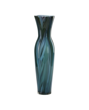 Shop Cyan Design Feather Vase In Blue