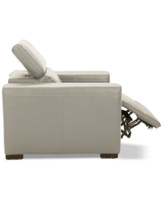 Nevio 39" Leather Power Recliner with Rachet Headrest