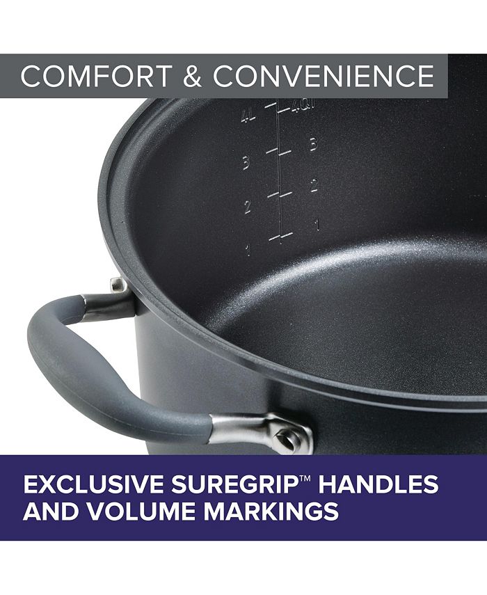 Anolon Advanced Home HardAnodized Nonstick Two Step Meal Set, 7Qt