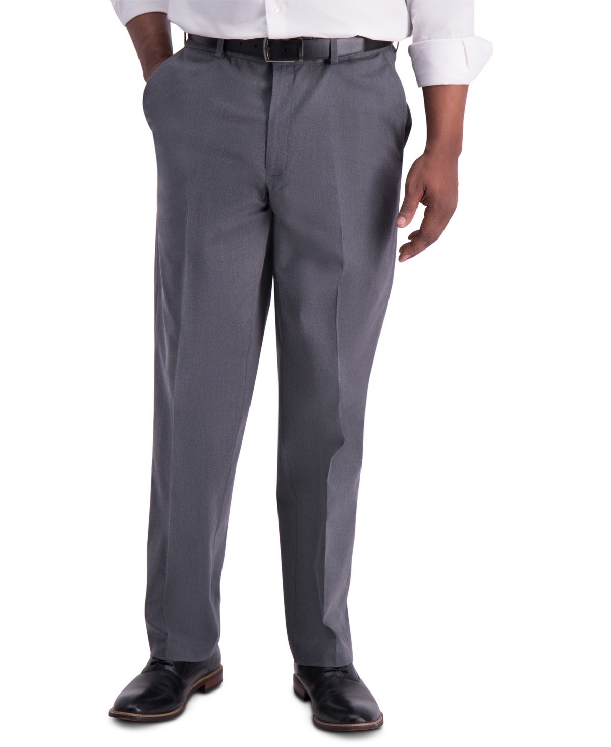 Haggar Men's Iron Free Premium Khaki Classic-Fit Flat-Front Pant