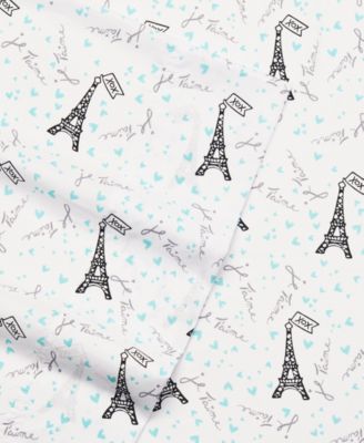 Silky Microfiber Printed 3-Pc. Sheet Set, Twin