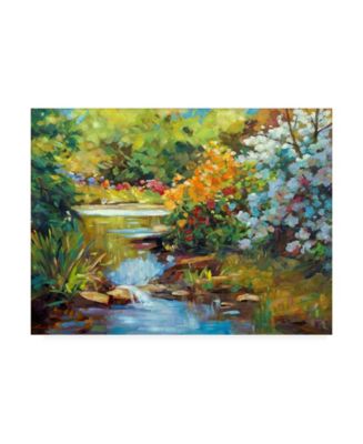 Trademark Global David Lloyd Glover Exbury Spring Lake Canvas Art - 37 ...