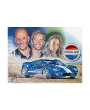 Trademark Global David Lloyd Glover Fast Five Gt 40 Train Heist Canvas Art In Multi