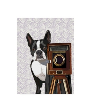 Trademark Global Fab Funky Boston Terrier Photographer Canvas Art In Multi