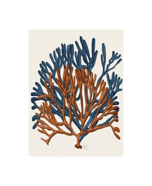 Trademark Global Fab Funky Blue And Orange Corals A Canvas Art In Multi