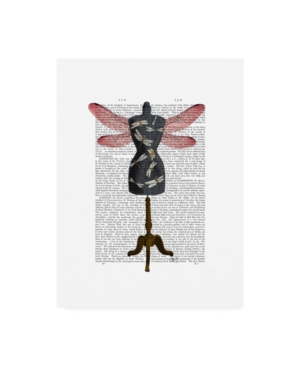 Trademark Global Fab Funky Dragonfly Mannequin Canvas Art In Multi